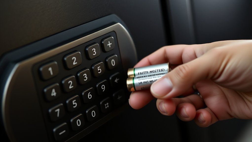 check and replace batteries