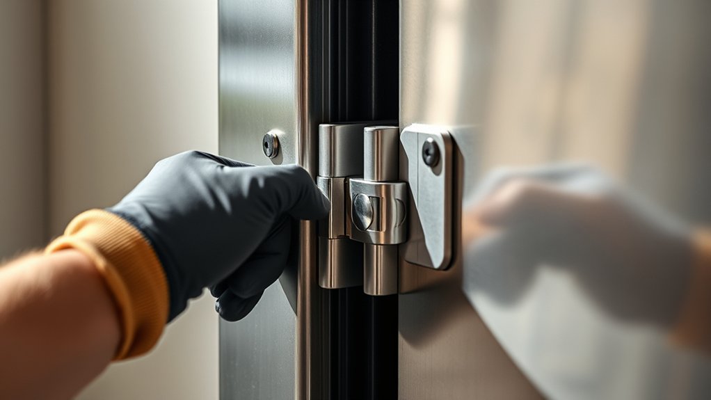 check hinges before removal