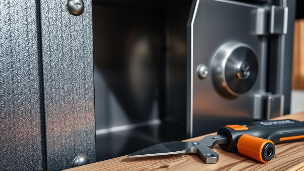 cutting a gun safe carefully