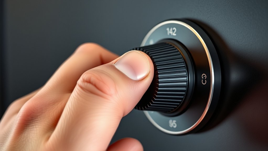 dial right until stopped