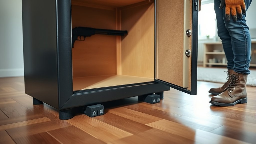 empty safe for safe transport