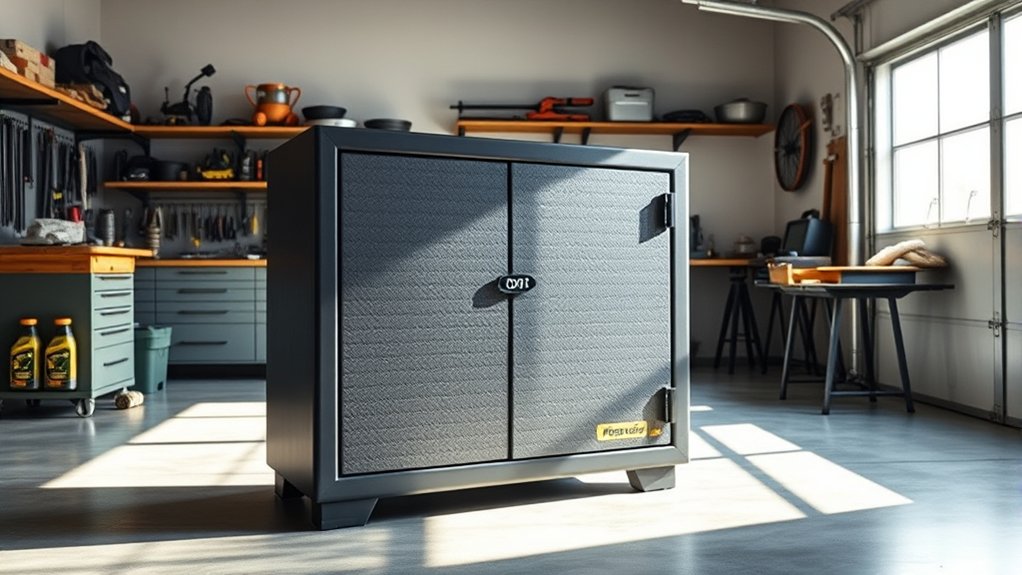 garage gun safe placement