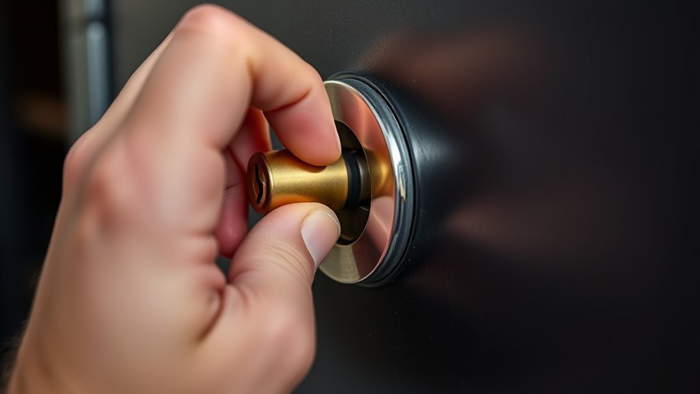 gentle pressure unlocks safely