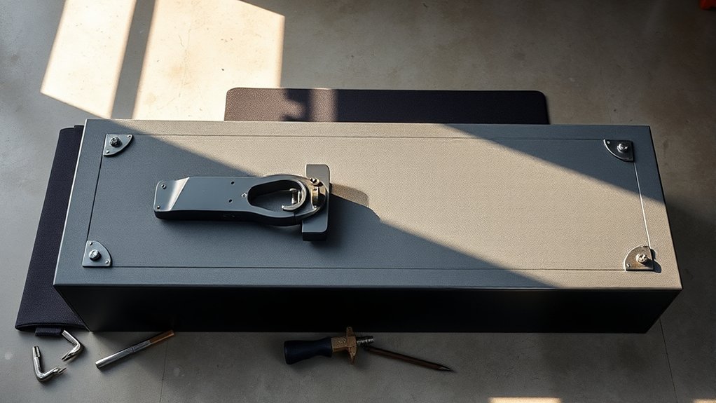 keep gun safe upright