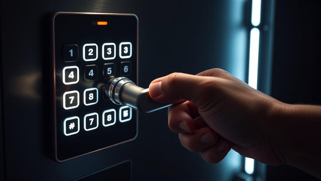 magnet triggered safe access