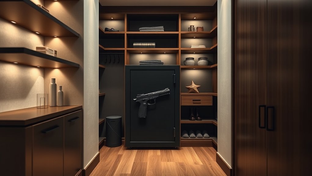 optimal gun safe locations