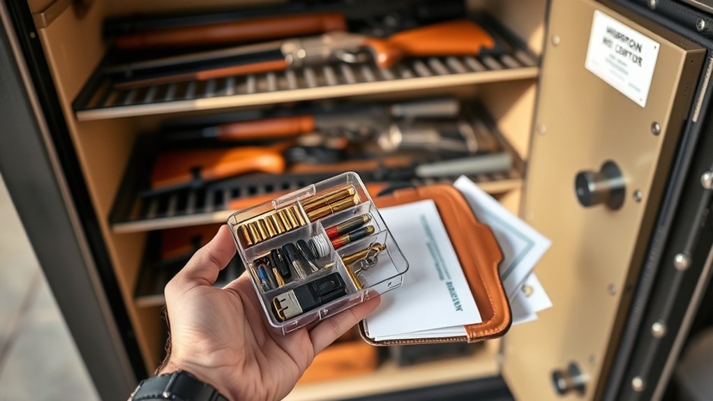 organize accessories and documents