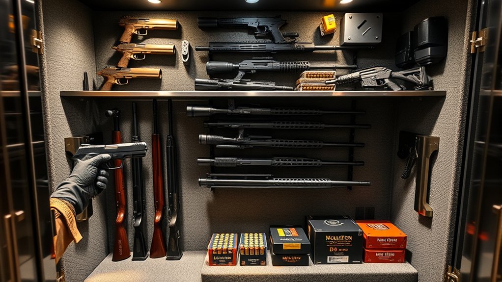 organize firearms by size