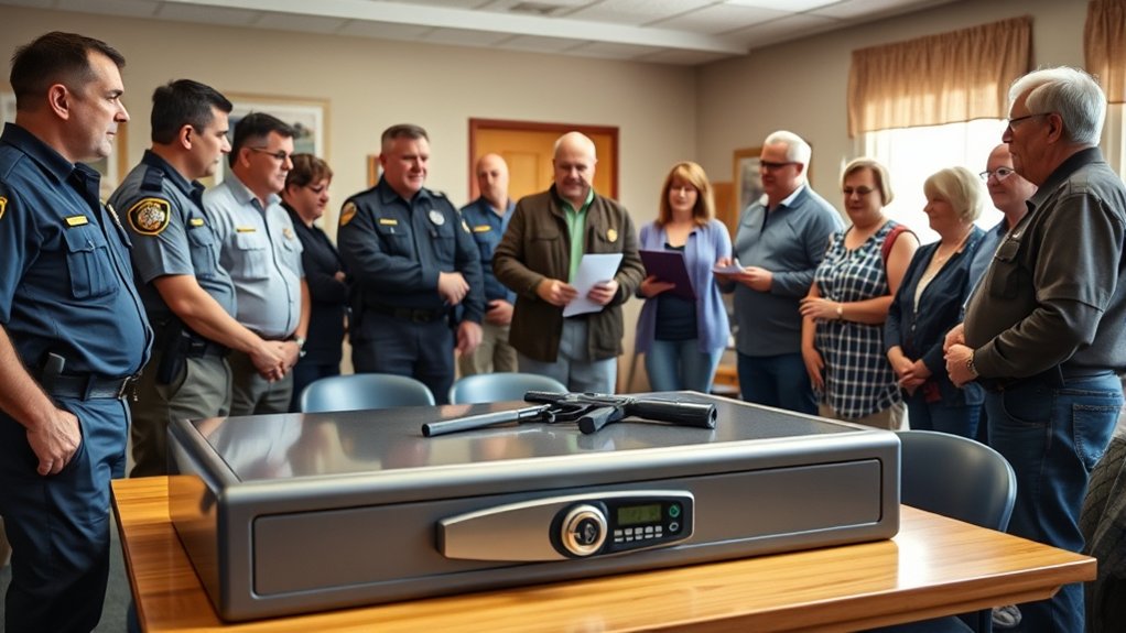 partnering for free gun safes