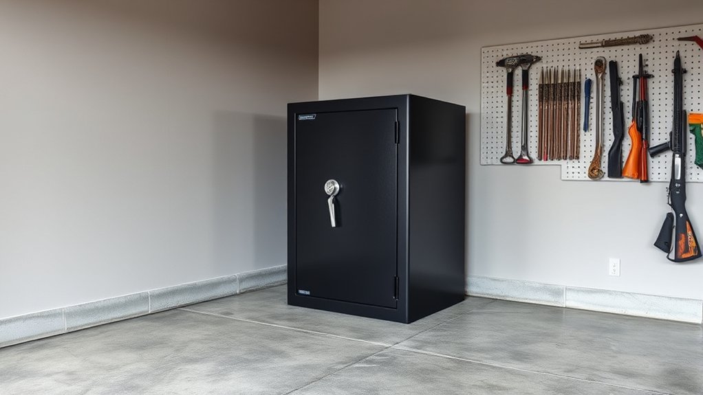prepare garage for gun safe
