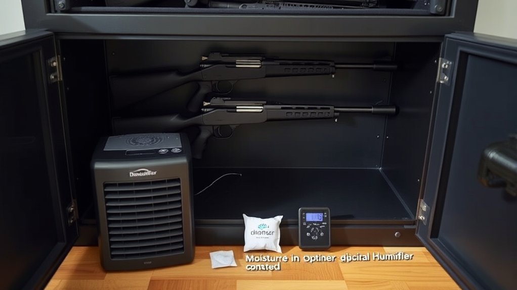 reduce gun safe humidity