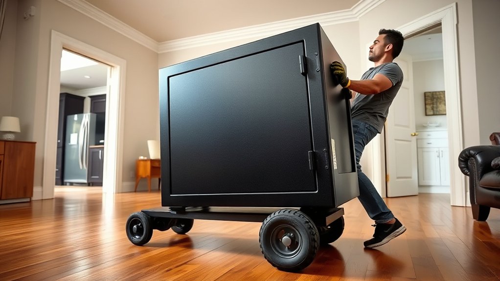 safely transport heavy safe