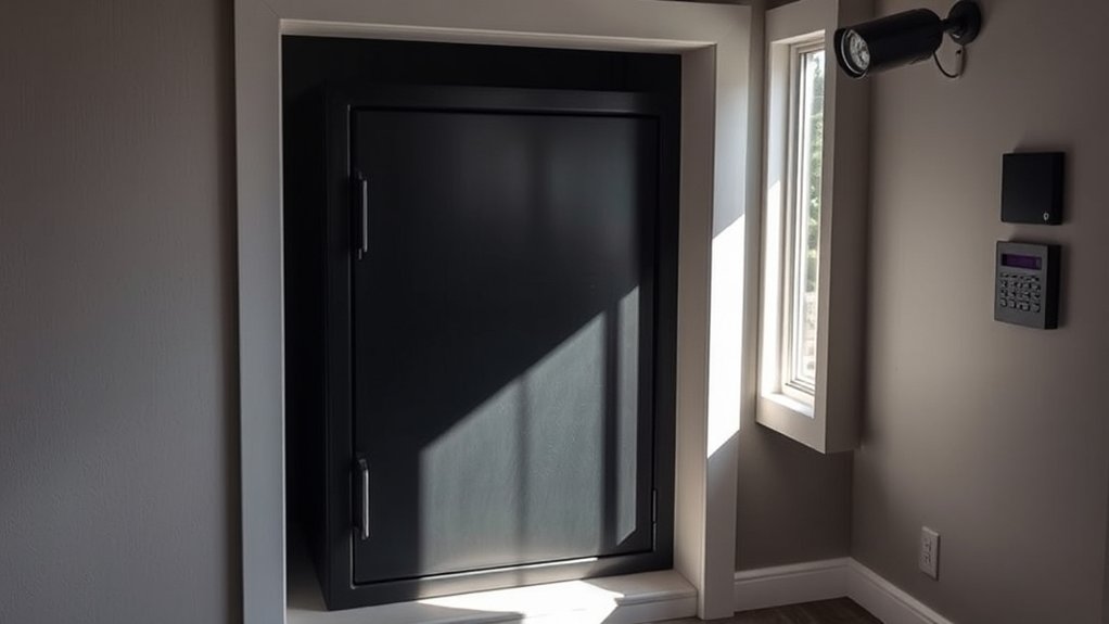 secure discreet gun safe placement