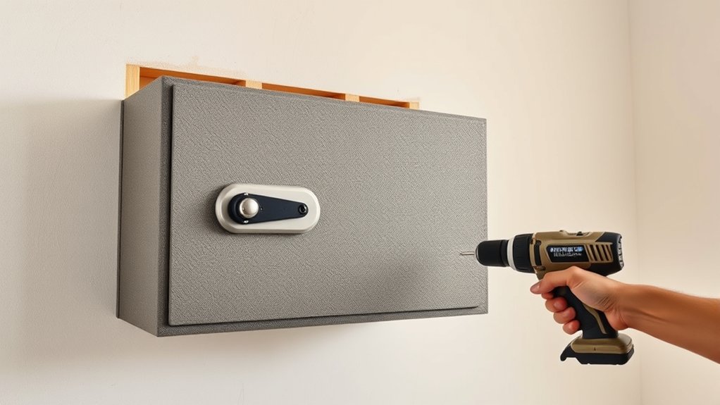 secure gun safe installation