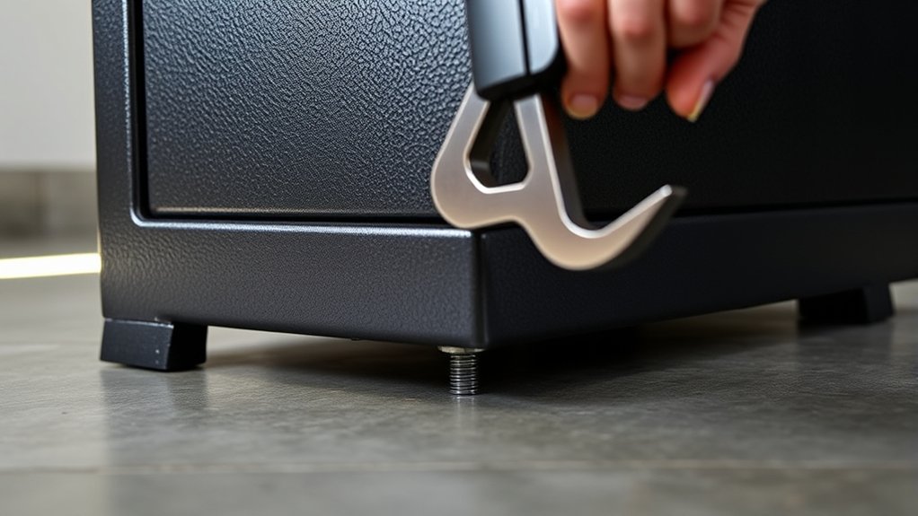 secure gun safe stability