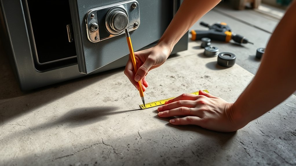 securely anchor gun safe