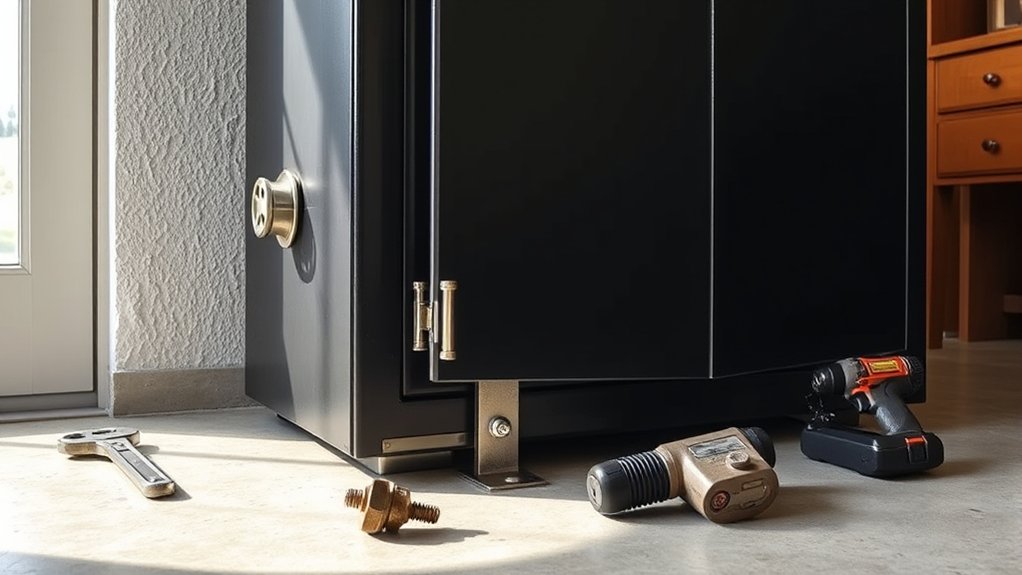 securely anchor gun safe