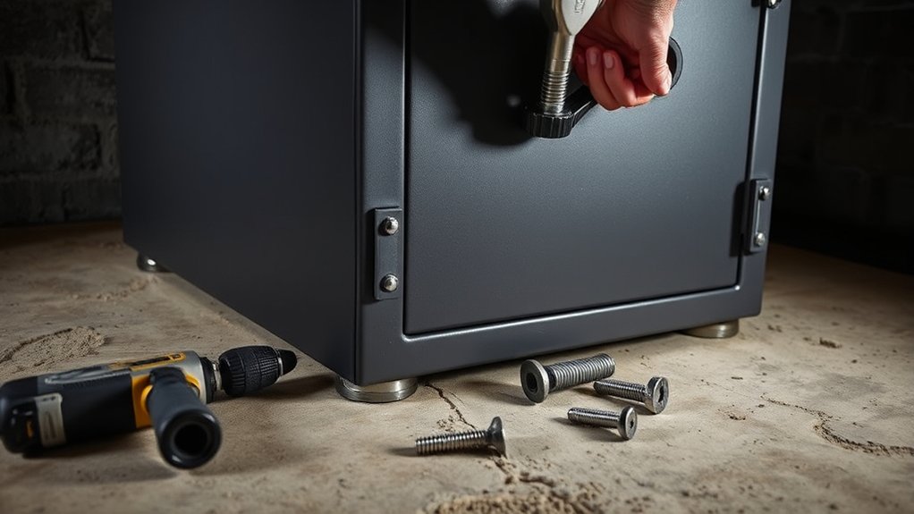 securely anchor your safe