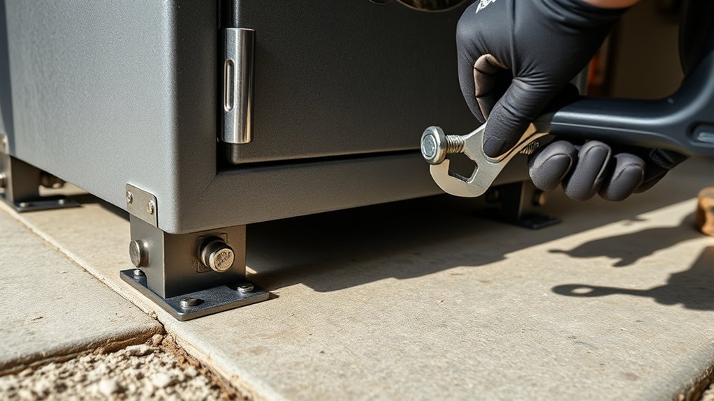 securely anchor your safe