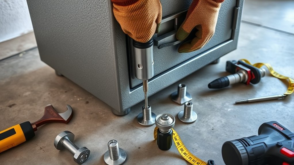 securely anchor your safe