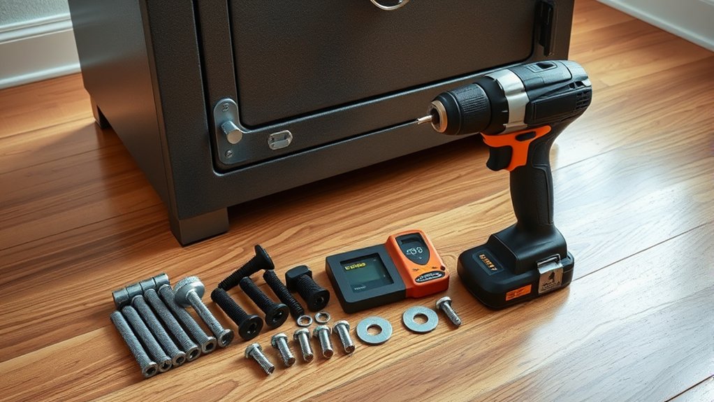 securely anchor your safe