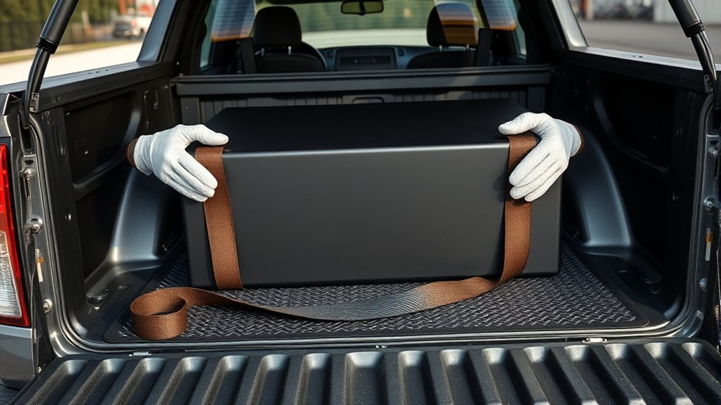 securely load truck bed