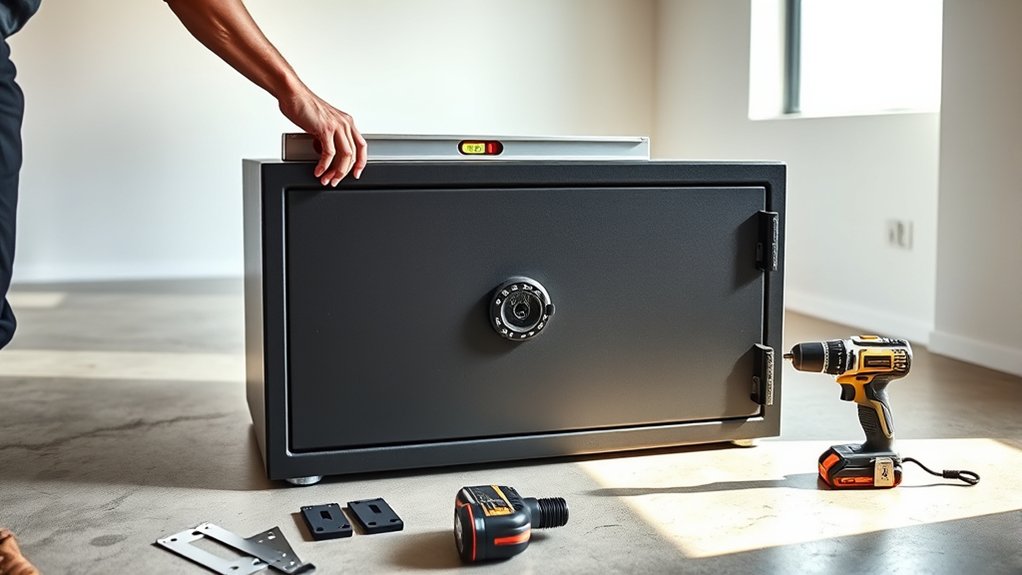 securely position your safe