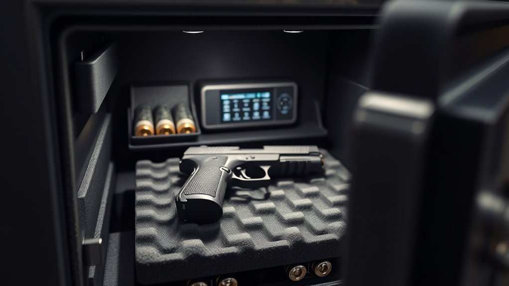 securely store firearm safely