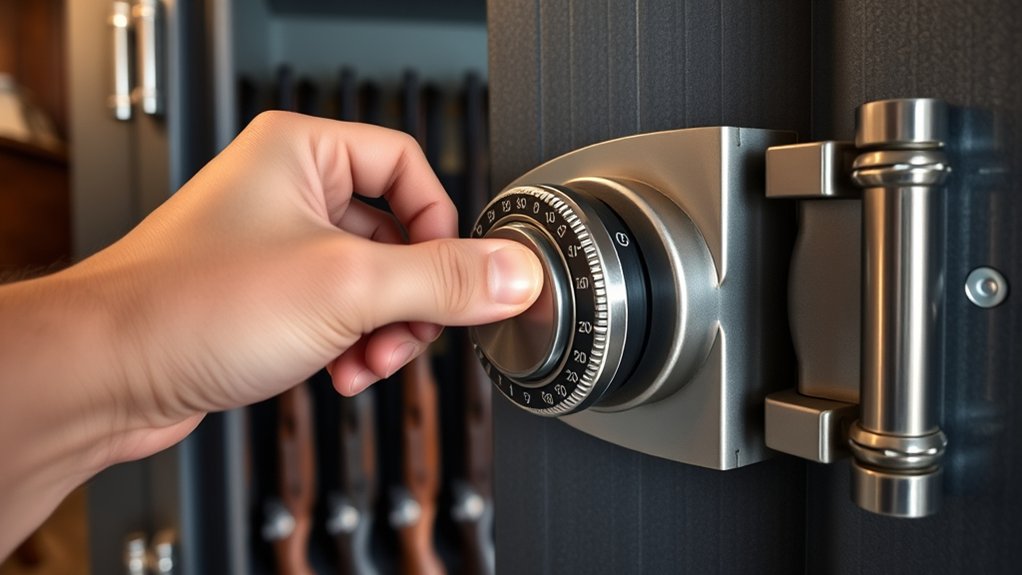 unlocking a gun safe