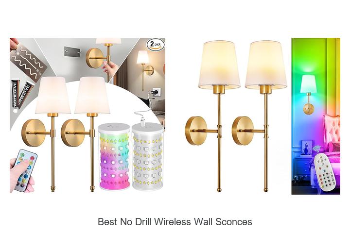 Top 15 Best No Drill Wireless Wall Sconces You Must See